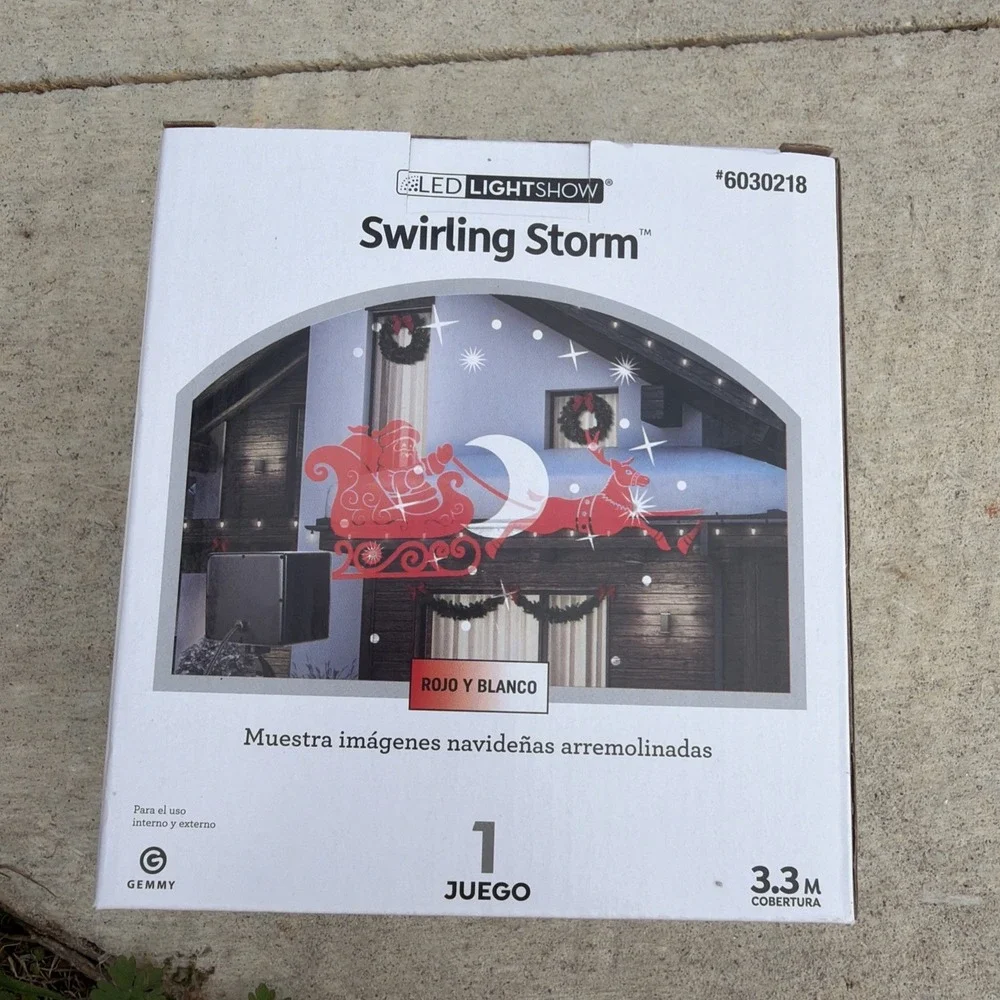 Gemmy LightShow LED Projection Christmas Swirling Storm